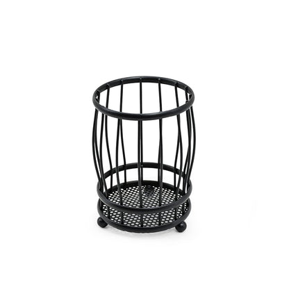 CUBIERTERO ESCURRIDOR CIRCULAR 10CM NEGRO LH-3660