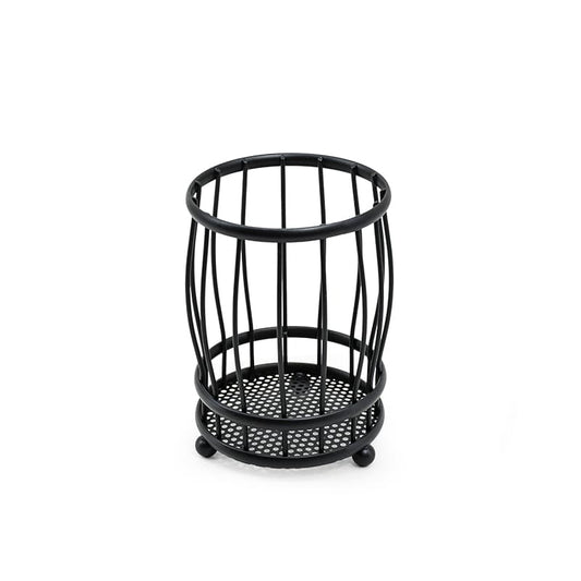 CUBIERTERO ESCURRIDOR CIRCULAR 10CM NEGRO LH-3660