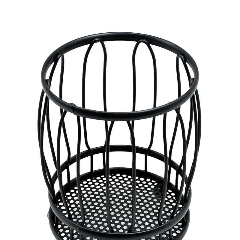 CUBIERTERO ESCURRIDOR CIRCULAR 10CM NEGRO LH-3660