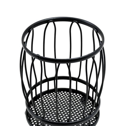 CUBIERTERO ESCURRIDOR CIRCULAR 10CM NEGRO LH-3660