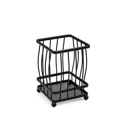 CUBIERTERO ESCURRIDOR CUADRADO 10CM NEGRO LH-3658