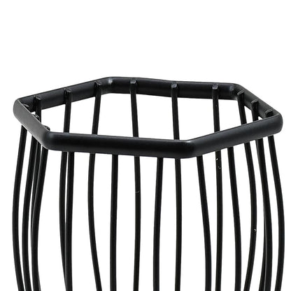 CUBIERTERO ESCURRIDOR HEXAGONO 10CM NEGRO LH-3659