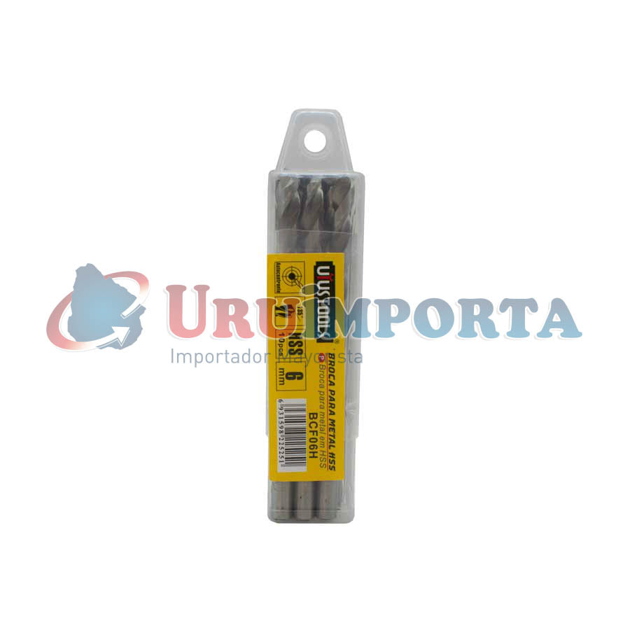 MECHA ACERO RAPIDO 6MM 10UN EN BLIST UYUS BCF06H