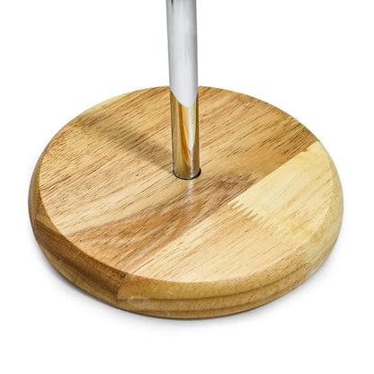 PORTA ROLLO PAPEL DE MESA MADERA METAL LH-3665
