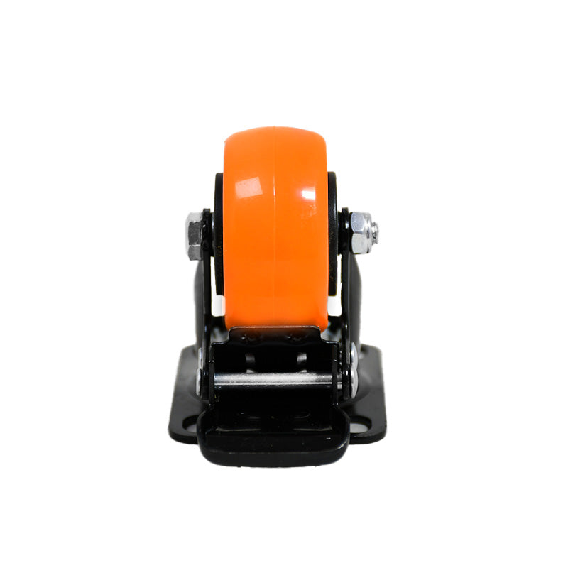 RUEDA NARANJA GIRATORIA C/FRENO 2″ LH-3457