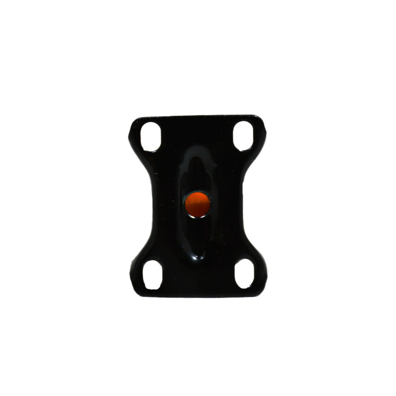 RUEDA 1.5 BASE METALICA FIJA NARANJA NEGRA LH-3446