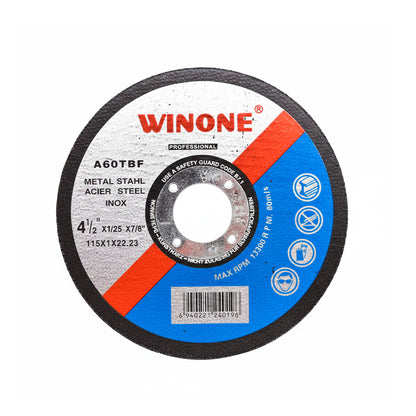 DISCO CORTE METAL 4 1/2” 3MM WINONE LH-973