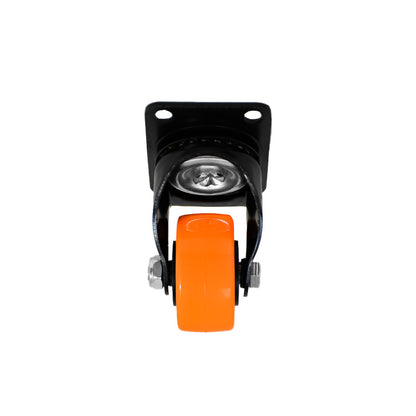 RUEDA 2.5 BASE METAL GIRAT NARANJA NEGRA LH-3453