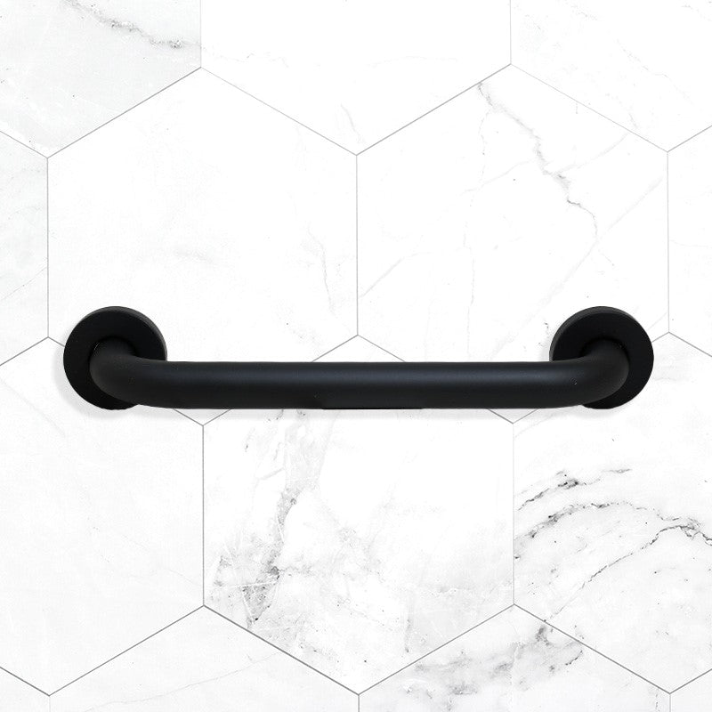 BARROTE METALICO NEGRO P/BANO LARGO 30CM LH-3432