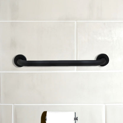 BARROTE METALICO NEGRO P/BANO LARGO 40CM LH-3433