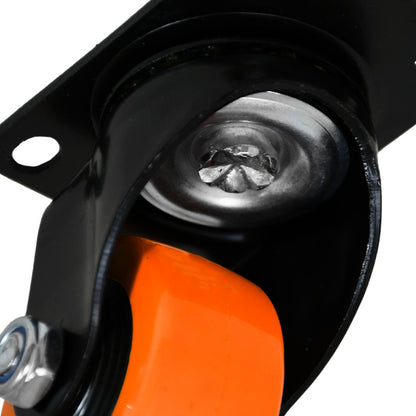 RUEDA 1.5 BASE METAL GIRAT NARANJA NEGRA LH-3451