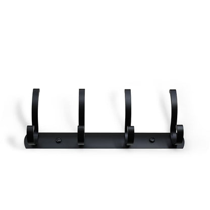 COLGADOR PERCHA 4 GANCHOS METALICO NEGRO LH-3412