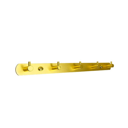 COLGADOR 5 GANCHOS METALICO DORADO LH-3402