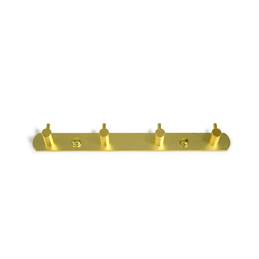 COLGADOR 4 GANCHOS METALICO DORADO LH-3401
