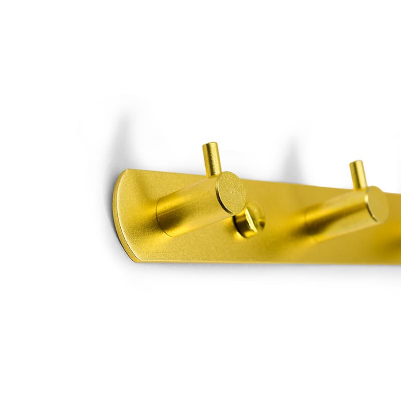 COLGADOR 4 GANCHOS METALICO DORADO LH-3401