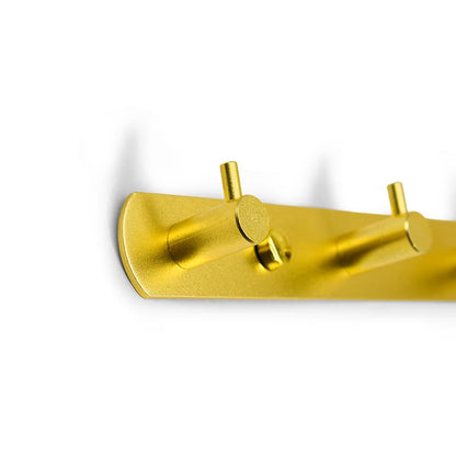 COLGADOR 3 GANCHOS METALICO DORADO LH-3400