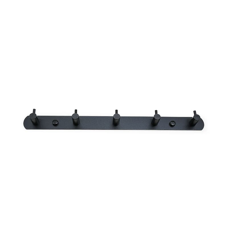 COLGADOR 5 GANCHOS METALICO NEGRO LH-3408