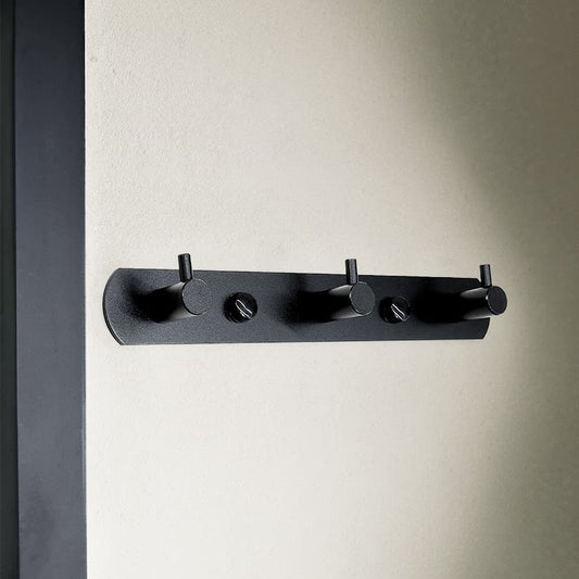 COLGADOR 3 GANCHOS METALICO NEGRO LH-3406