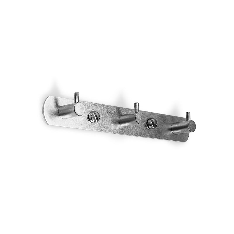 COLGADOR 3 GANCHOS METALICO PLATEADO LH-3403