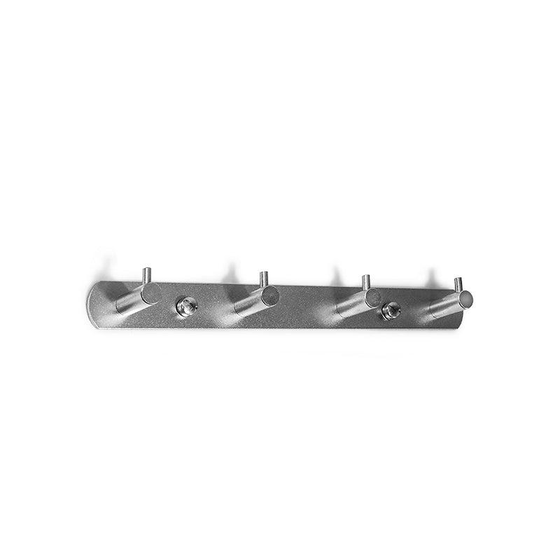 COLGADOR 4 GANCHOS METALICO PLATEADO LH-3404