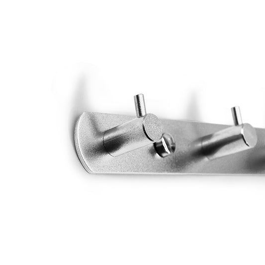 COLGADOR 4 GANCHOS METALICO PLATEADO LH-3404