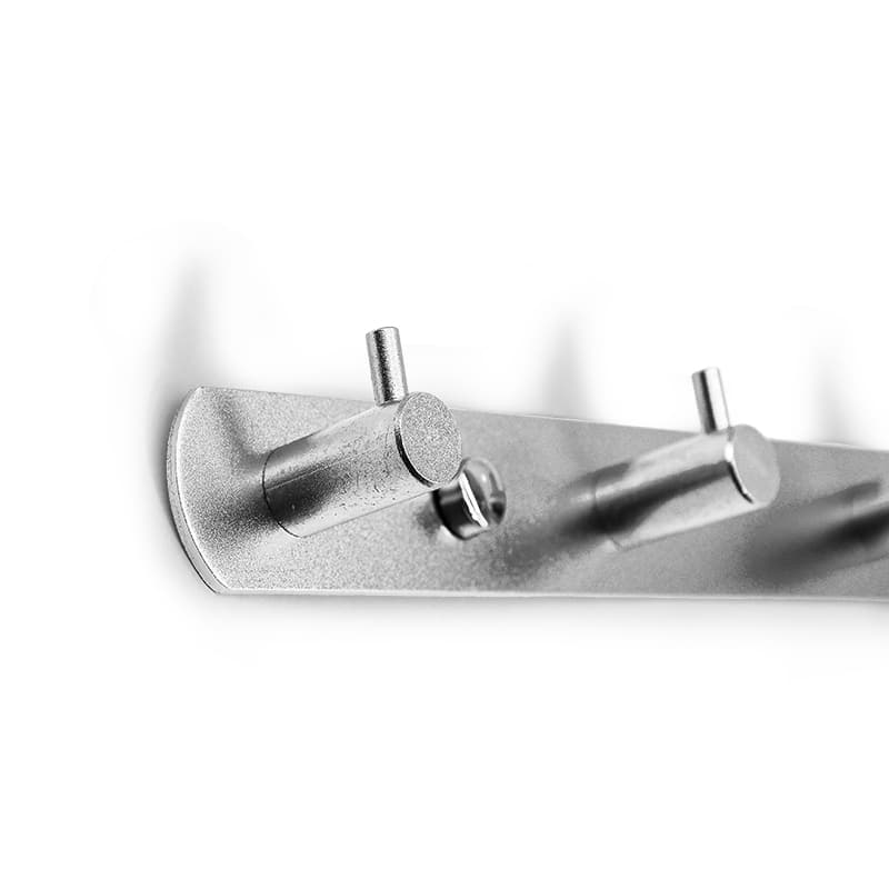 COLGADOR 5 GANCHOS METALICO PLATEADO LH-3405