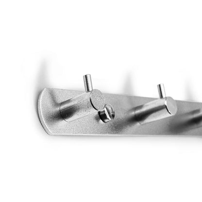 COLGADOR 5 GANCHOS METALICO PLATEADO LH-3405