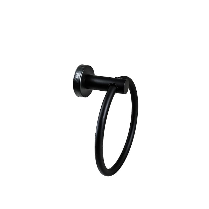 ARO TOALLERO 16CM METALICO NEGRO MATE LH-3437