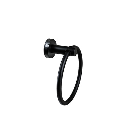 ARO TOALLERO 16CM METALICO NEGRO MATE LH-3437