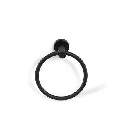 ARO TOALLERO 16CM METALICO NEGRO MATE LH-3437