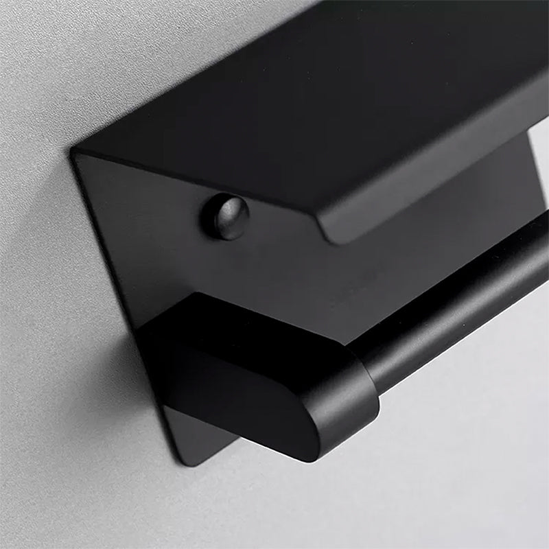 PORTA PAPEL HIGIENICO METALICO NEGRO MATE LH-3438