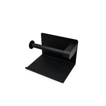 PORTA PAPEL HIGIENICO METALICO NEGRO MATE LH-3438