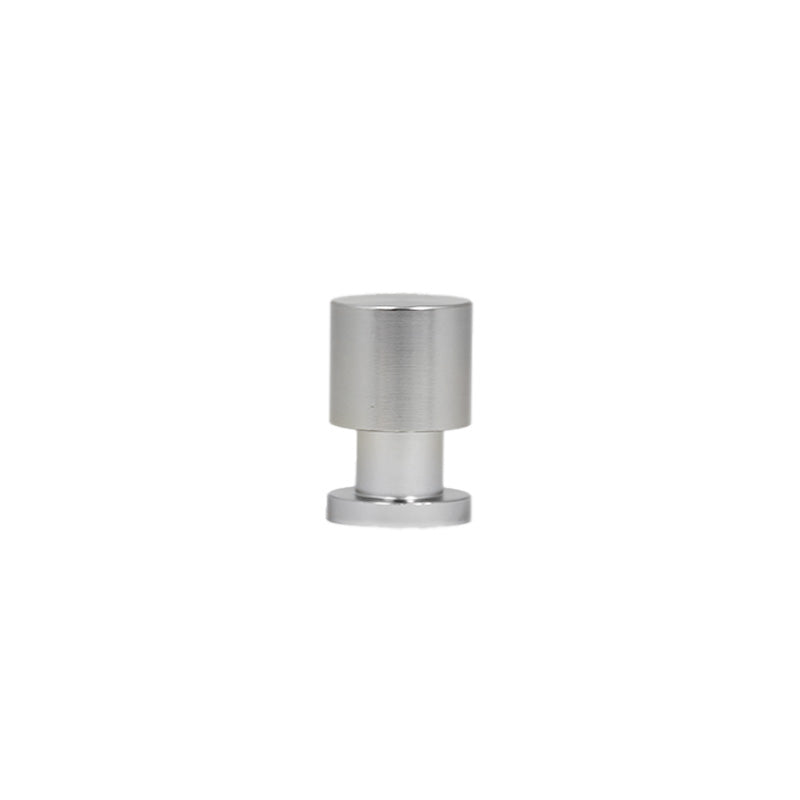 TIRADOR BOTON 20MM METALICO ACERO LH-3427