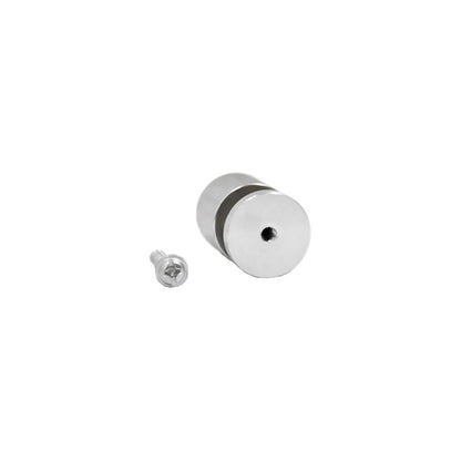TIRADOR BOTON 20MM METALICO ACERO LH-3427