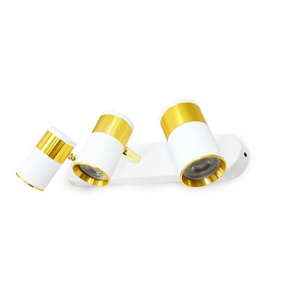 APLIQUE 3 LUCES BLANCO DORADO PARED-TECHO LH-3533
