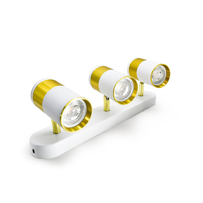 APLIQUE 3 LUCES BLANCO DORADO PARED-TECHO LH-3533