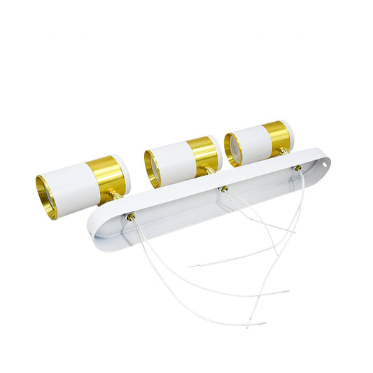APLIQUE 3 LUCES BLANCO DORADO PARED-TECHO LH-3533