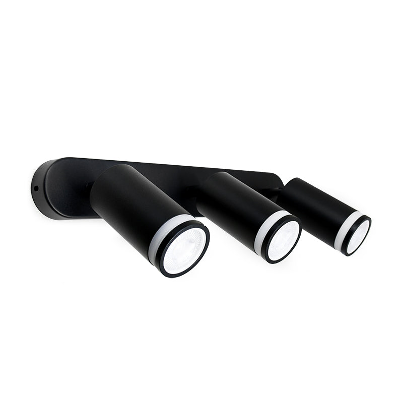 APLIQUE 3 LUCES NEGRO PARED-TECHO LH-3527