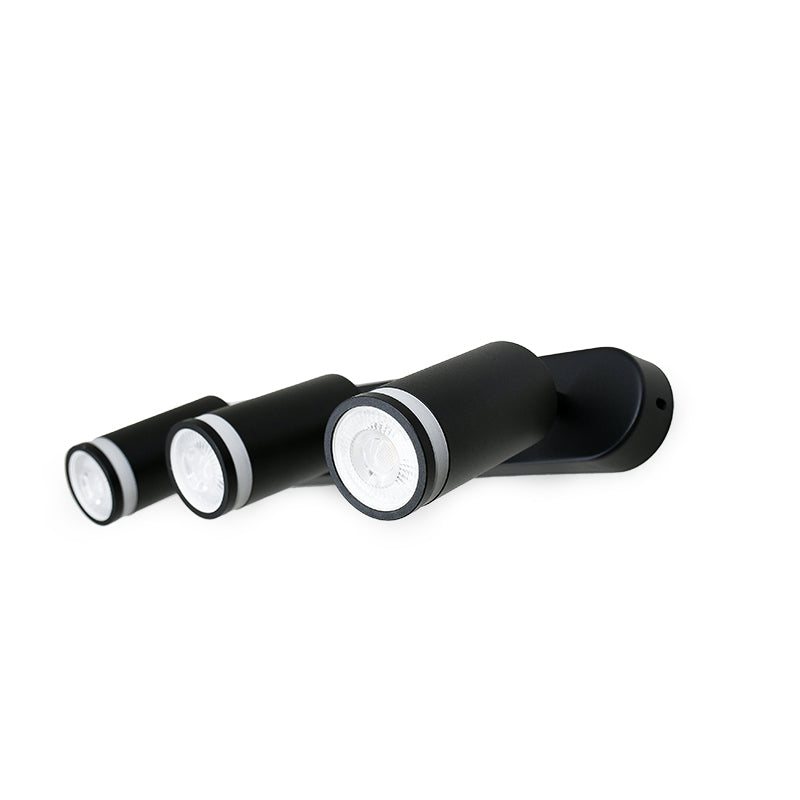 APLIQUE 3 LUCES NEGRO PARED-TECHO LH-3527