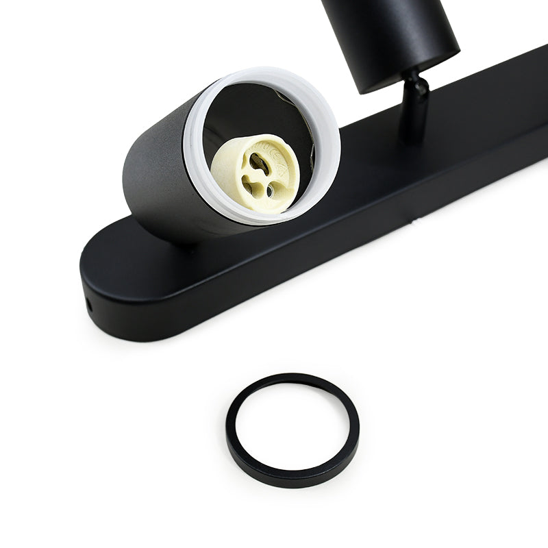 APLIQUE 3 LUCES NEGRO PARED-TECHO LH-3527
