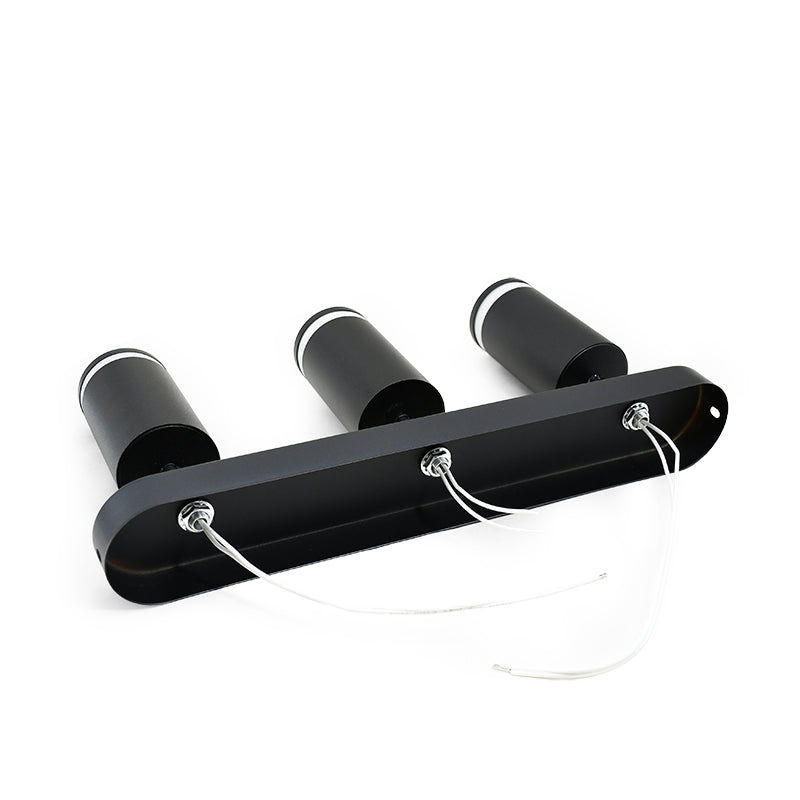 APLIQUE 3 LUCES NEGRO PARED-TECHO LH-3527