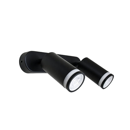 APLIQUE 2 LUCES NEGRO PARED-TECHO LH-3857