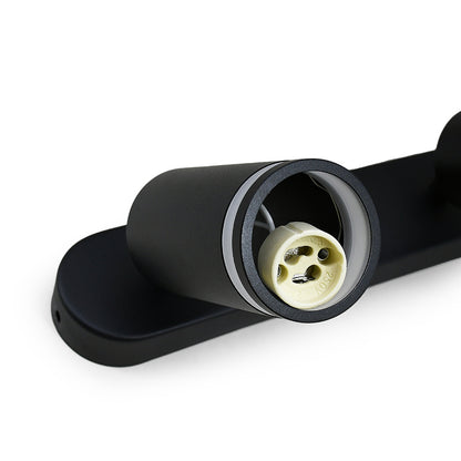 APLIQUE 2 LUCES NEGRO PARED-TECHO LH-3857