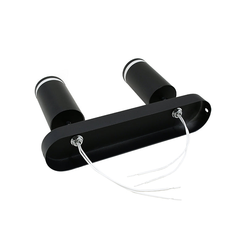 APLIQUE 2 LUCES NEGRO PARED-TECHO LH-3857