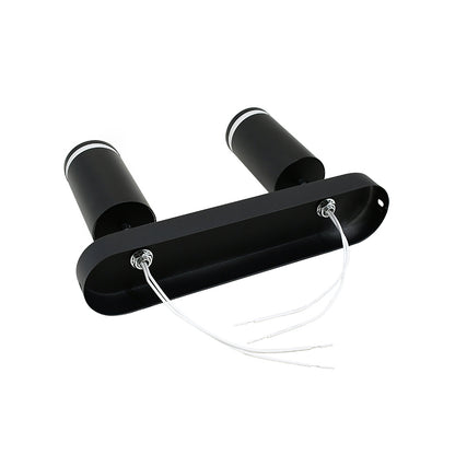 APLIQUE 2 LUCES NEGRO PARED-TECHO LH-3857