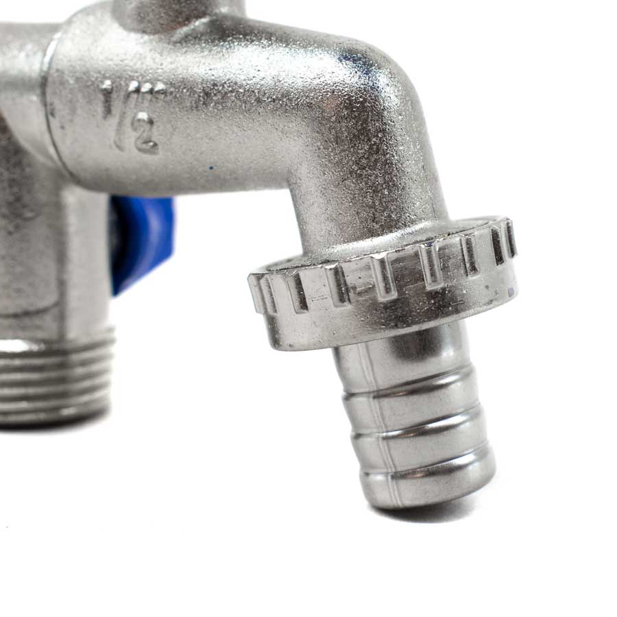 CANILLA METALICA DOBLE SALIDA 1/2-3/4 LH-3011