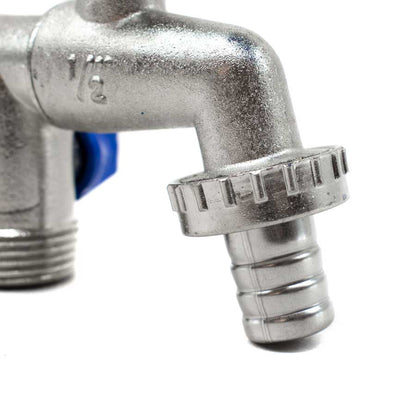 CANILLA METALICA DOBLE SALIDA 1/2-3/4 LH-3011