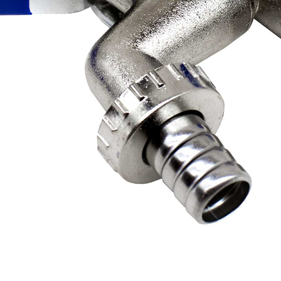 CANILLA METALICA DOBLE SALIDA 1/2-3/4 LH-3011