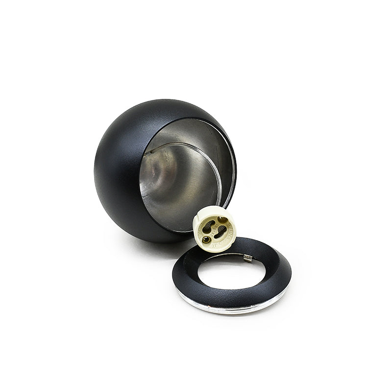 APLIQUE COLGANTE NEGRO DE TECHO TIPO BOLA LH-3531