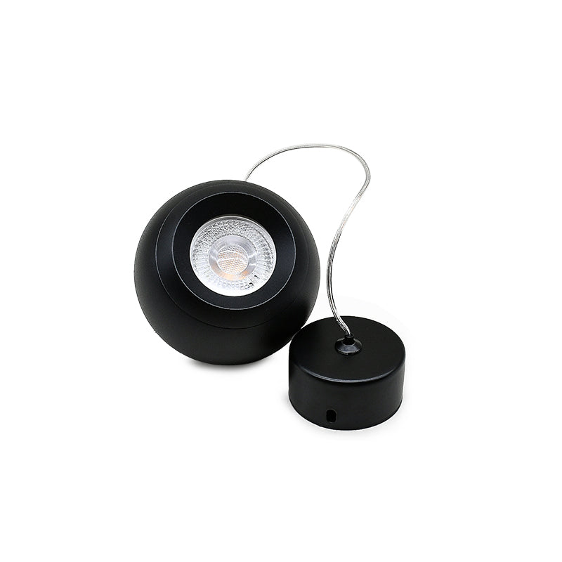 APLIQUE COLGANTE NEGRO DE TECHO TIPO BOLA LH-3531